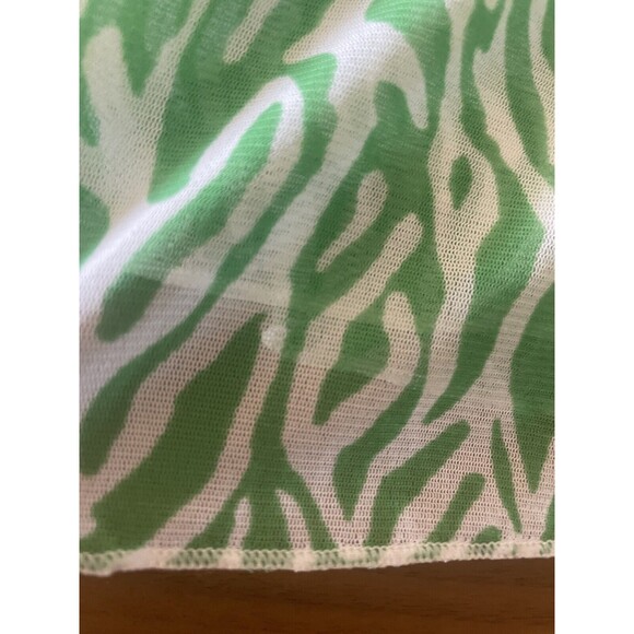 Diane Von Furstanberg Strappy Mesh Sea Twig Green Mini Dress DVF - Picture 9 of 11